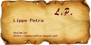 Lippe Petra névjegykártya